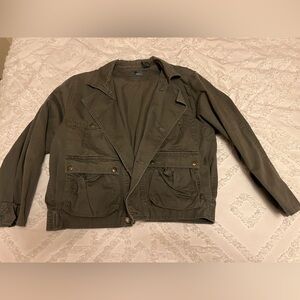 Liz Claiborne Olive Utility Jacket